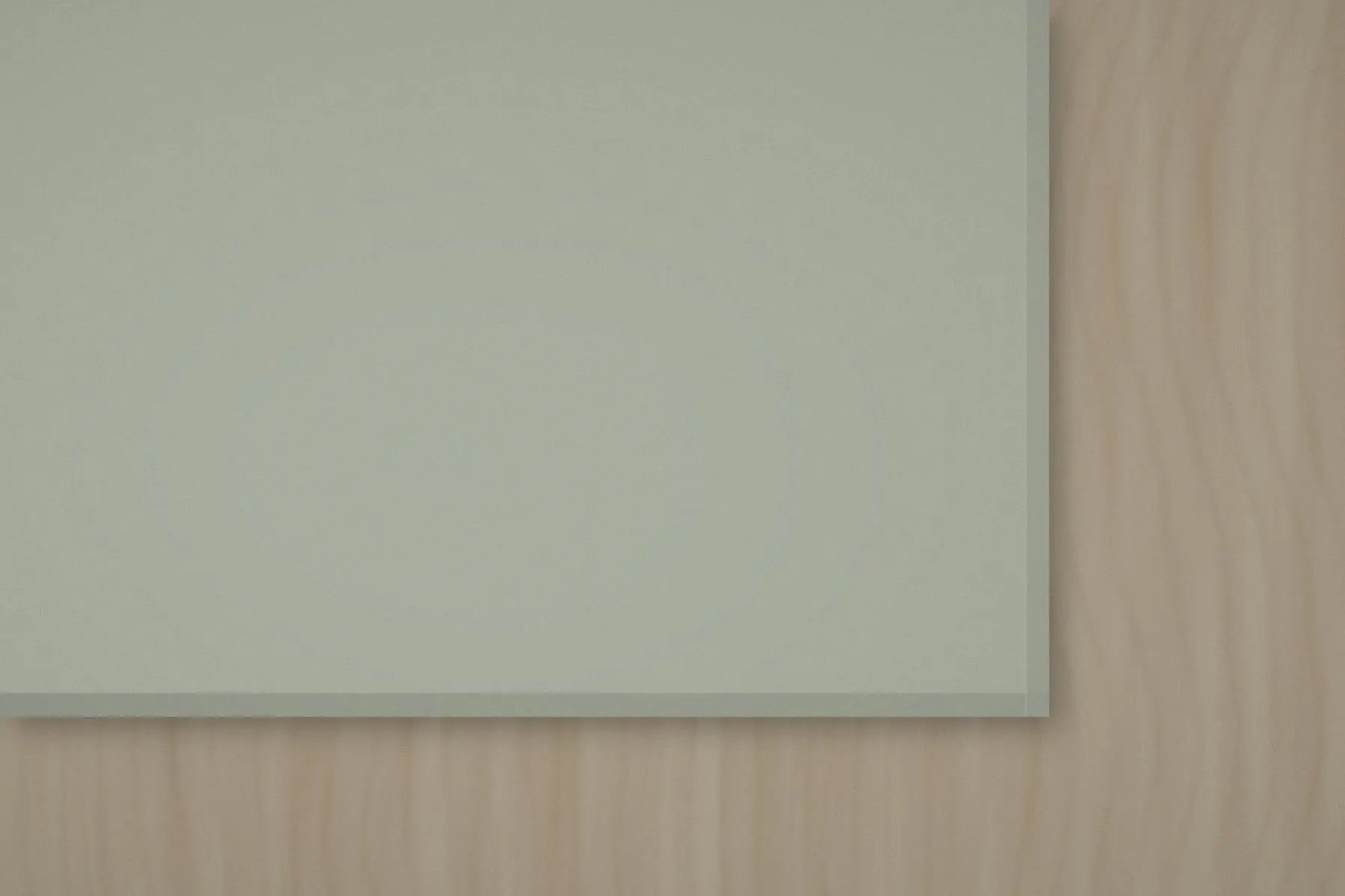 Illustration of a lacquered door corner with a matching band on its edge